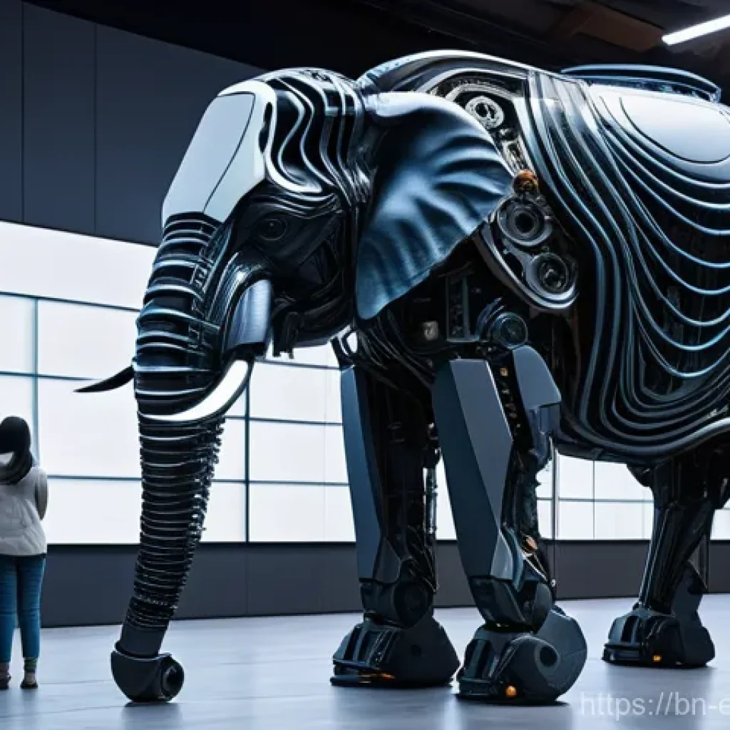 전이 학습의 제약 및 한계 - **A perplexed AI robot visually struggling to process information.** The robot stands at a junction ...
