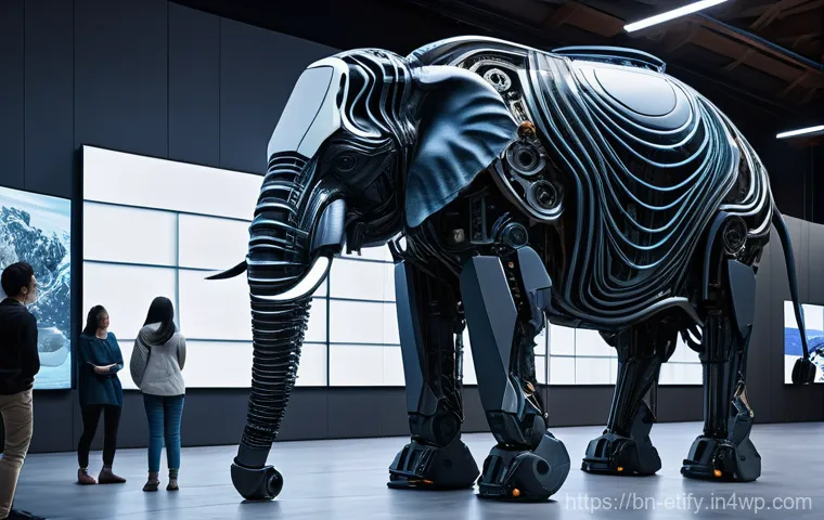 전이 학습의 제약 및 한계 - **A perplexed AI robot visually struggling to process information.** The robot stands at a junction ...