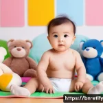 Home 21 전이 학습에서의 교차 검증 기법 활용 - **Prompt:** "A cute baby wearing a diaper, sitting on a colorful playmat surrounded by soft toys, bi...