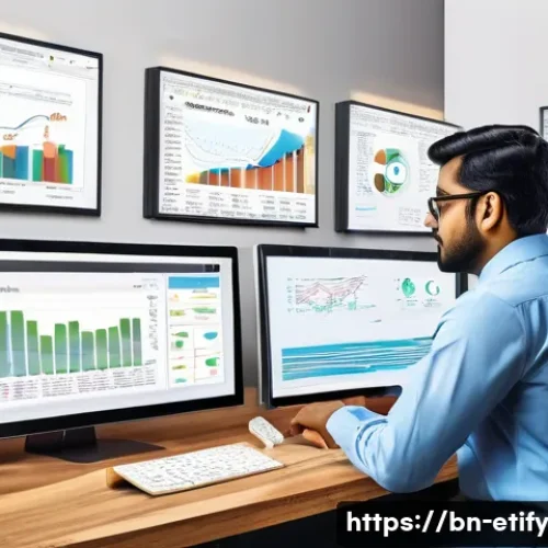 Home 30 전이 학습을 위한 실험 설계 방법 - A detailed digital illustration of a Bengali data scientist in a modern office setting, analyzing tr...